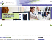 Tablet Screenshot of clinicmax.com